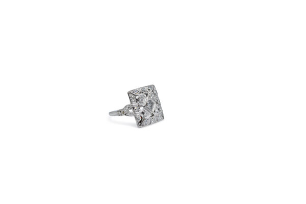 Art Deco Diamond Cocktail Ring - Image 4