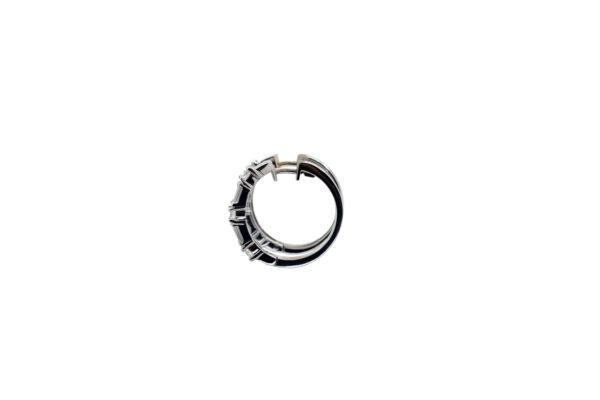 Mixed Cut Diamond Hoops - Image 2