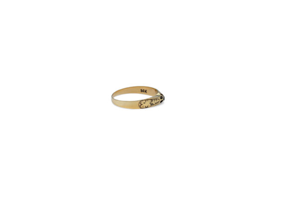 Sweet Antique Diamond Engagement Ring - Image 2