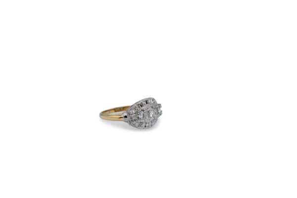 Two-Tone Vintage Diamond Ring - Image 2