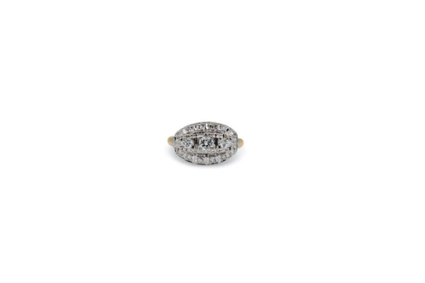 Two-Tone Vintage Diamond Ring