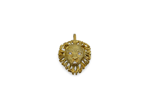 Playful Vintage Lion Pendant/Pin