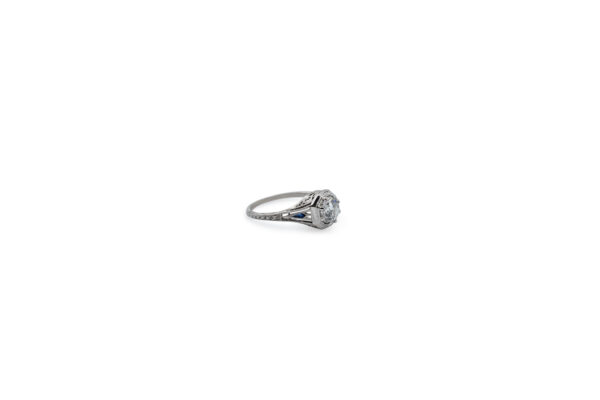Deco-Style Diamond Engagement Ring - Image 2