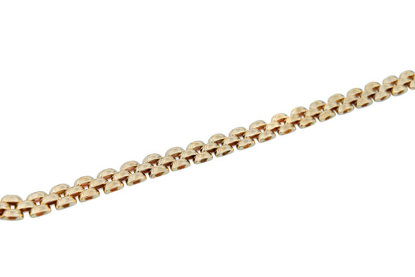 14k Yellow Gold Panther Link Bracelet - Image 2