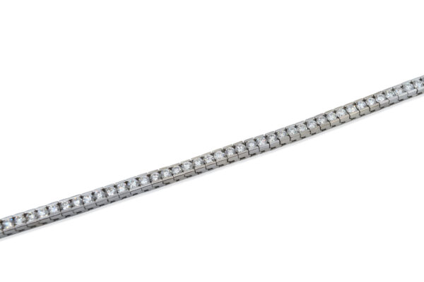 Channel-Set Diamond Tennis Bracelet - Image 2