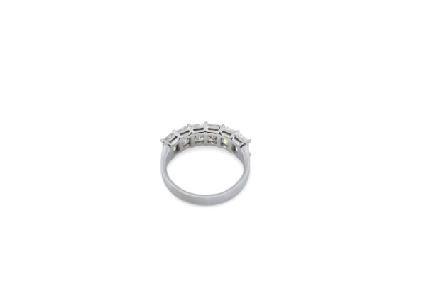 6 Carat Emerald Cut Diamond Band - Image 2
