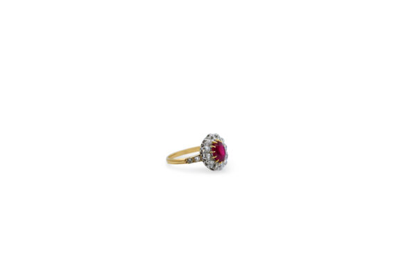 Antique Ruby + Diamond Ring - Image 2