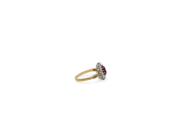Antique Ruby + Diamond Ring - Image 3