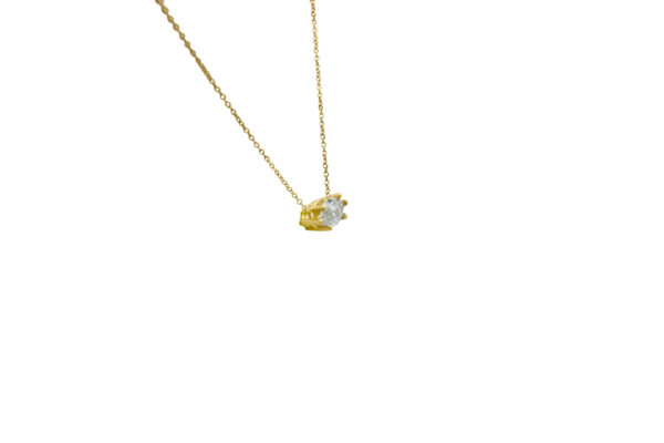 Marquise-Diamond Pendant Necklace - Image 2