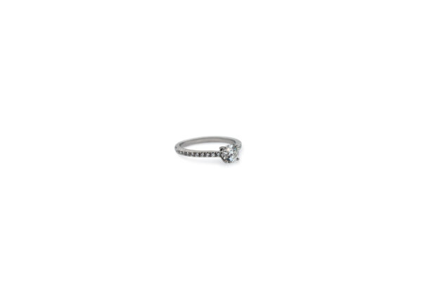 Platinum Tiffany & Co. Diamond Engagement Ring - Image 2
