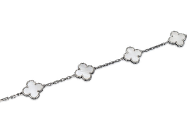 Van Cleef & Arpels Mother of Pearl Alhambra Bracelet - Image 2