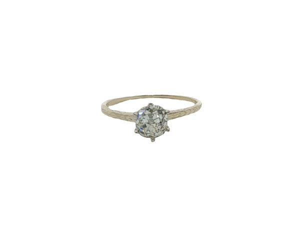 Antique Two-Tone Diamond Solitaire Ring