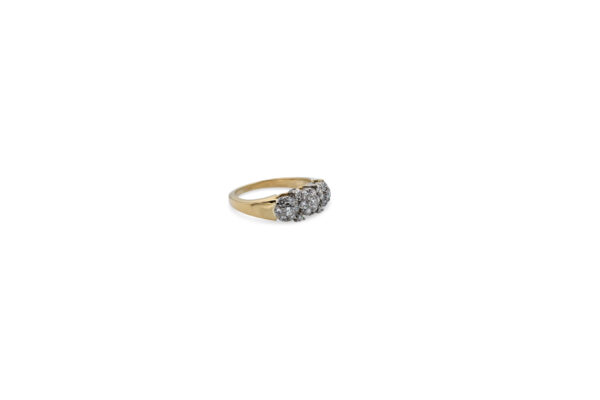 Two-Tone Vintage Diamond Ring - Image 2