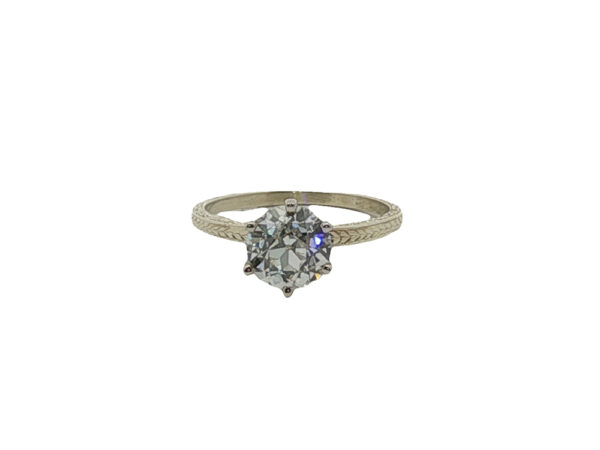 Old European Cut Diamond Solitaire Ring