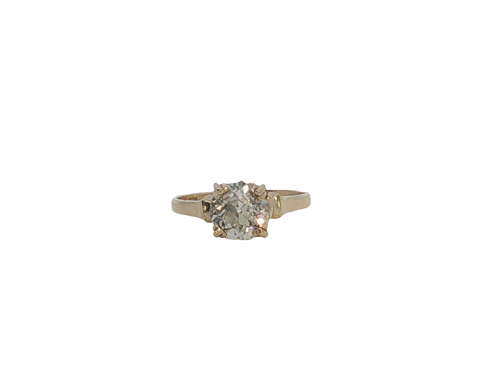 Old European Cut Diamond Solitaire Ring
