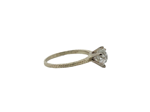 Old European Cut Diamond Solitaire Ring - Image 4