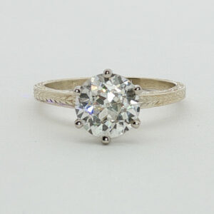 Old European Cut Diamond Solitaire Ring