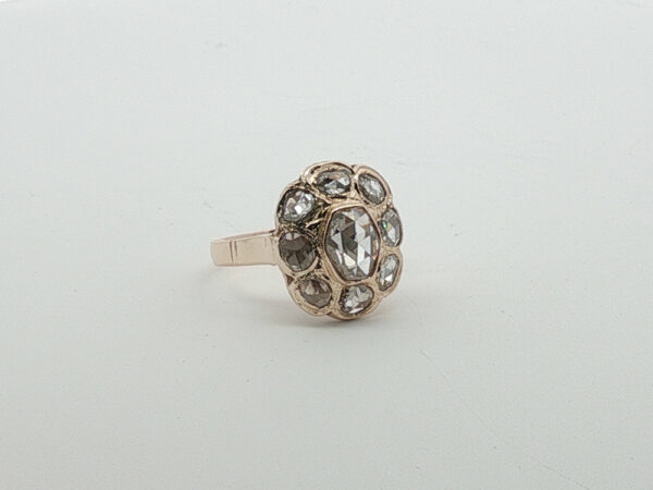 Rose Cut Victorian Revival Ring - Image 2