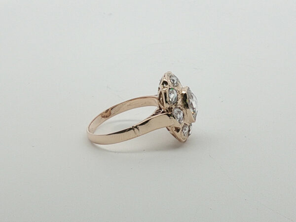 Rose Cut Victorian Revival Ring - Image 3