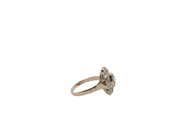 Rose Cut Victorian Revival Ring - Image 4