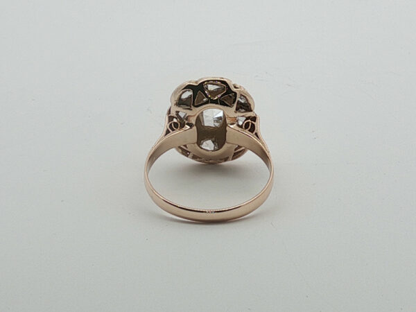 Rose Cut Victorian Revival Ring - Image 4