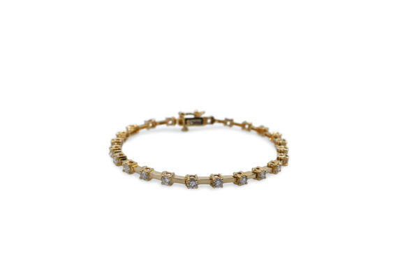 Diamond Bracelet With Bar Links