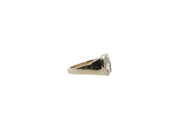 Antique Pear + Marquise Diamond Ring - Image 3