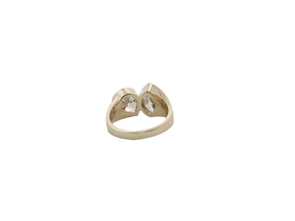 Antique Pear + Marquise Diamond Ring - Image 4