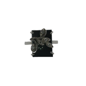 Vintage Onyx + Diamond Ring