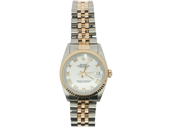 Stainless Steel + 18k Gold Rolex Datejust - Image 3