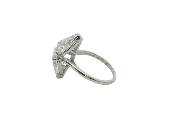 Mid-Century Kite-Shaped Diamond Ring - Image 3