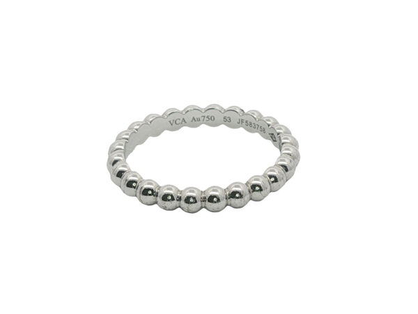 VCA White Gold Perlee Band - Image 2