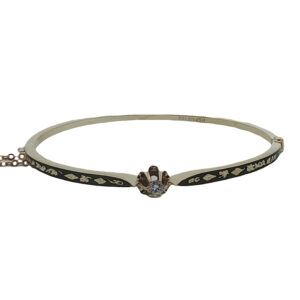 Victorian Revival Enamel Bangle