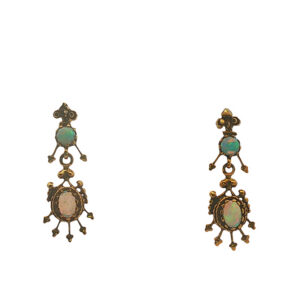 Victorian Opal Dangle Earrings