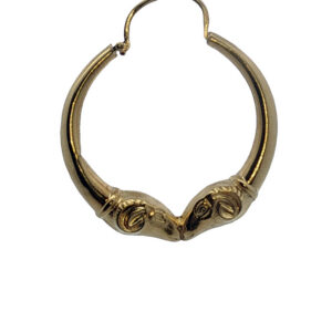Vintage Ram Hoop Earrings