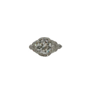Deco Circular Brilliant Diamond Ring
