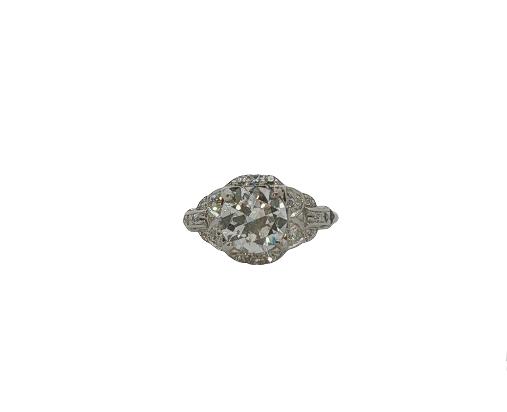 Deco Circular Brilliant Diamond Ring