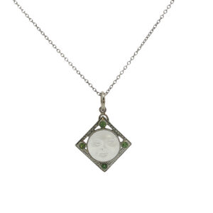 Antique Man In The Moon Pendant