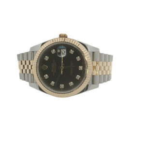 Two Tone 41 MM Rolex Datejust Wristwatch