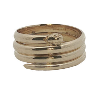 Triple Coiled Snake Ring