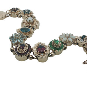 Estate Slide Charm Bracelet