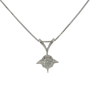 Vintage Diamond Pendant Necklace